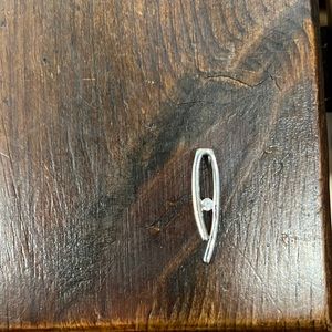 Stamped 925 sterling silver pendant with stone